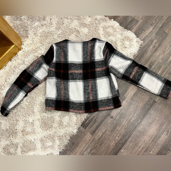SHEIN Plaid print zip up jacket size Medium New without tags. - Picture 5 of 9